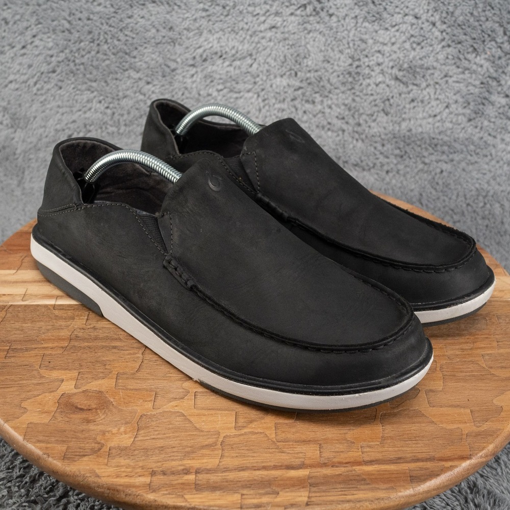 OluKai Kalia Slip On Shoes Men's Black Size 11